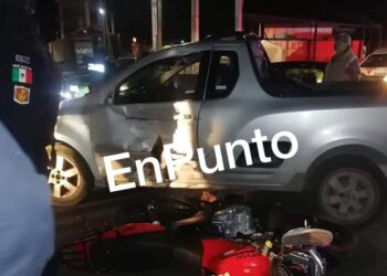Resultan dos personas lesionadas tras choque en Zacatelco.