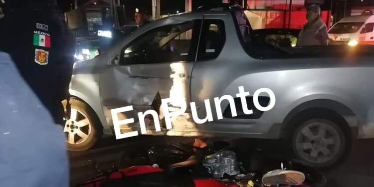 Resultan dos personas lesionadas tras choque en Zacatelco.