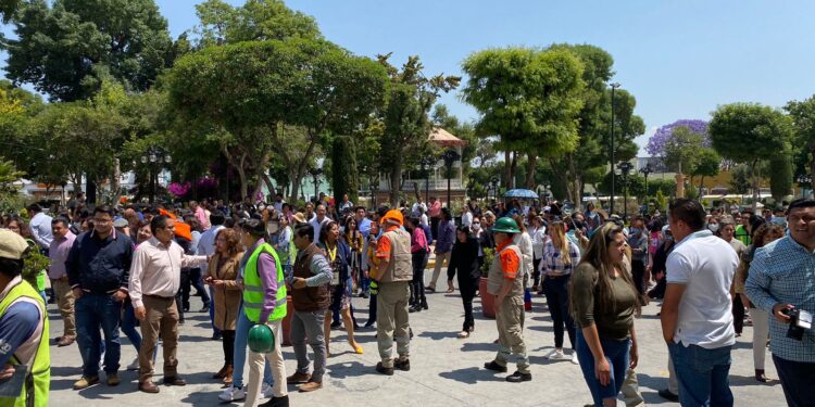 Se suma Huamantla a Simulacro Nacional.