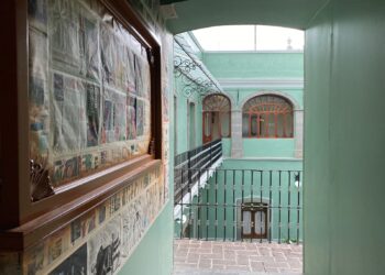 Avanza mantenimiento del Palacio Municipal de Huamantla.