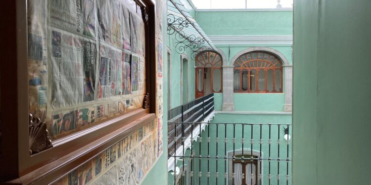 Avanza mantenimiento del Palacio Municipal de Huamantla.