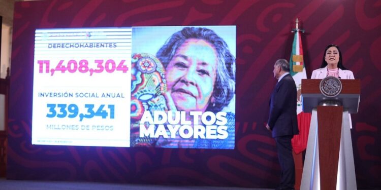 Presenta Ariadna Montiel avance de Pensiones y Programas para el bienestar; contribuyen a la felicidad  