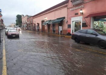 Sin incidentes fuerte lluvia registrada en Huamantla.