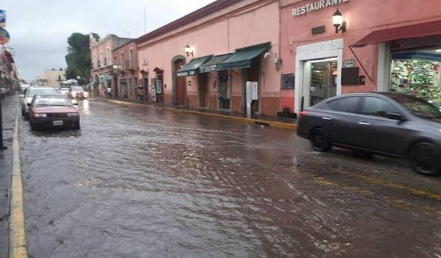 Sin incidentes fuerte lluvia registrada en Huamantla.