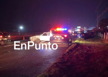 Chocan dos vehículos sobre la México-Veracruz a la altura de Cuauhtémoc, Huamantla.