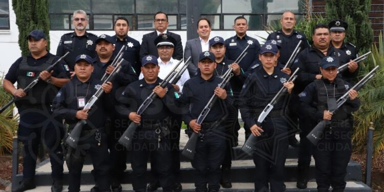 Entrega la SSC armamento al municipio de Nativitas.