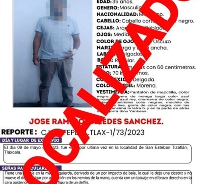 Ubica PGJE a masculino reportado como no localizado