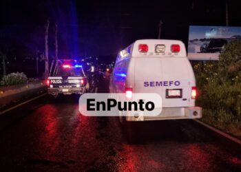 Completamente destrozado quedó el cuerpo de una persona al ser atropellada, en Yauhquemehcan