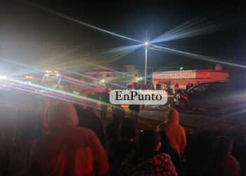 Choque en la entrada de Xicoténcatl en Huamantla.