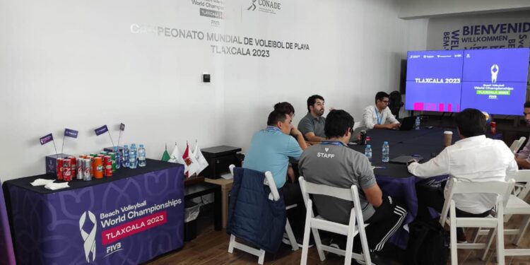 Afinan detalles para la transmisión internacional del campeonato de voleibol de playa Tlaxcala 2023