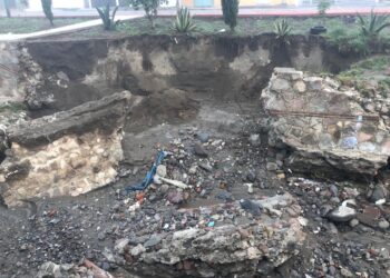 Ante daños en algunos puntos de Huamantla por lluvias personal de Tornados México emite recomendaciones.