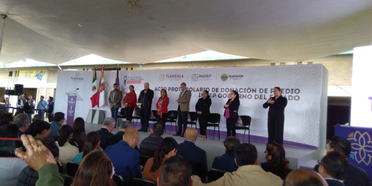 Realizan en Huamantla Acto Protocolario de Donación de Predio INDEP-Gobierno del Estado.