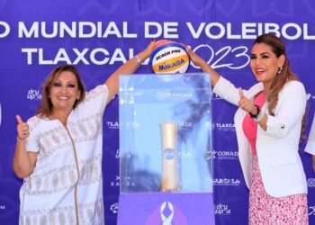 Trophy Tour llegó a Acapulco para la promoción del mundial de voleibol de playa Tlaxcala 2023