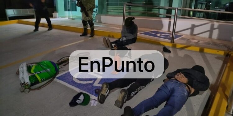 Intentan robar cajero del Banco del Bienestar en El Carmen Tequexquitla.