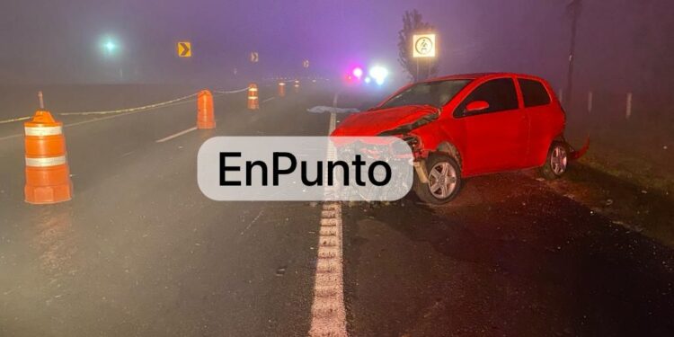 Mu3r3 jovencito, en accidente automovilístico en Cuauhtémoc, Huamantla.