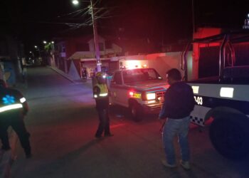 Briasa Huamantla atiende fuga de gas en Ixtenco.