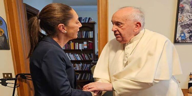 Sostiene Claudia Sheinbaum encuentro con el papa Francisco.