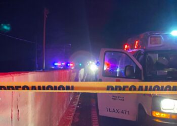 Tras supuestamente ser atropellado pierde la vida joven entre Huamantla y Tocatlán.