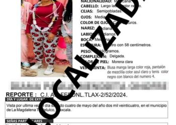 Presentan ante el ministerio público a menor de edad reportada como no localizada:PGJE