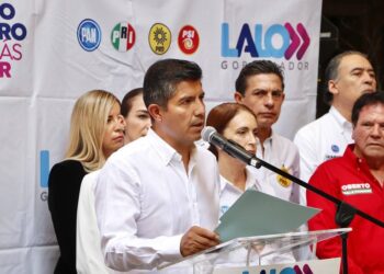 Posicionamiento de Lalo Rivera, candidato a la gubernatura de Puebla.