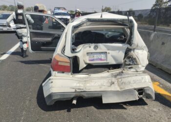 Chocan dos unidades en Cuauhtemoc, Huamantla.