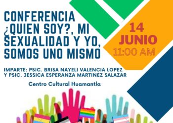 Realizará Centro Cultural Huamantla conferencia “¿Quién soy?, mi sexualidad y yo, somos uno mismo”.