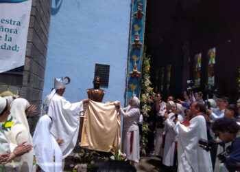 Se lleva a cabo en el Municipio de Huamantla la Develación del Busto de Monseñor Manuel Aguilar Vergara.