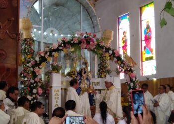 Se celebra en Huamantla el 50 Aniversario de la Coronación Pontificia de Nuestra Señora de la Caridad.