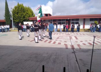 Conmemoran en Secundaria Técnica de Santa Anita 214 Aniversario de Independencia de México.
