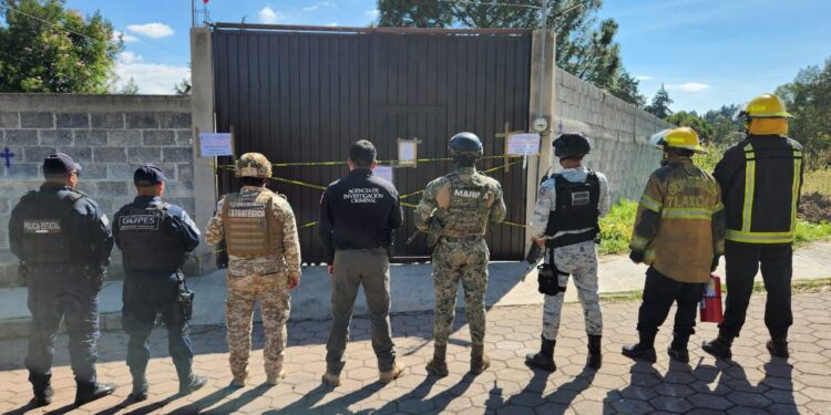 La PFM cumplimienta orden de cateo en materia de hidrocarburos en Yauhquemehcan, Tlaxcala