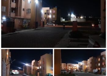 Reconocen vecinos del Fraccionamiento “El encanto” atención al cambio de luminarias.