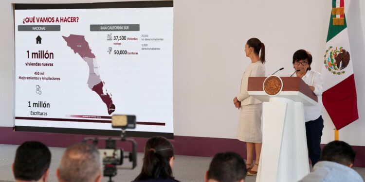 Presidenta Claudia Sheinbaum inicia formalmente el programa “Vivienda para el bienestar en Baja California Sur”