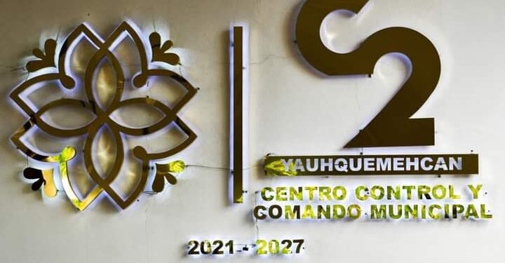 Inaugura la Gobernadora del Estado Lorena Cuellar Cisneros el centro de control y comando municipal de Yauhquemehcan Tlaxcala