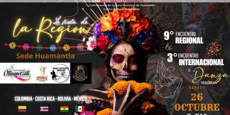 Invita Centro Cultural Huamantla este sábado 26 de octubre al Noveno Encuentro Regional y Tercer Encuentro Internacional de Danza Folklórica.