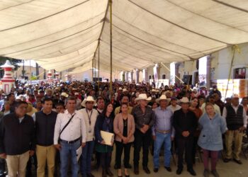 Entrega Secretaría de Impulso Agropecuario de Tlaxcala más de mil mochilas Aspersoras en Cuapiaxtla.