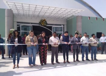 Inauguran autoridades de Huamantla “Auditorio Profesor Lázaro Ortiz Flores” en Comunidad de Benito Juárez.