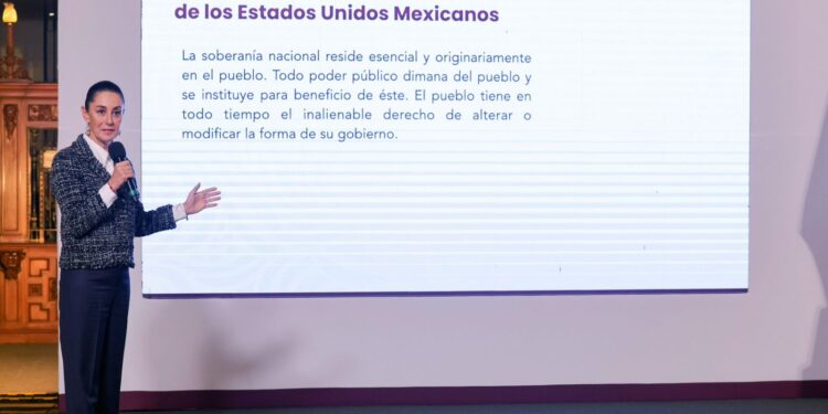 QUIENES VIOLAN EL ESTADO DE DERECHO SON ELLOS: PRESIDENTA CLAUDIA SHEINBAUM SOBRE ORDEN DE JUEZA PARA ELIMINAR LA REFORMA AL PODER JUDICIAL DEL DOF