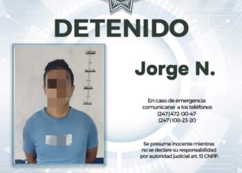 Detiene Policía Municipal de Huamantla a presunto ladrón en La Preciosa