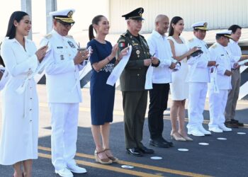 LA ARMADA DE MÉXICO ES UN BALUARTE DE LIBERTAD, INDEPENDENCIA Y DEMOCRACIA QUE CONTRIBUYE AL DESARROLLO NACIONAL: PRESIDENTA CLAUDIA SHEINBAUM