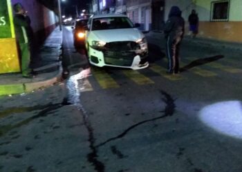 Motociclista es atropellado cuando viajaba en su motocicleta en Huamantla.