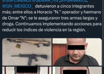 En Sinaloa, agentes de las instituciones del Gabinete de Seguridad detuvieron a cinco personas vinculadas con un grupo delictivo