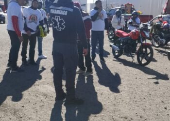 Brinda Dirección de Protección Civil de Cuapiaxtla Atención Prehospitalaria a peregrinos en su regreso a sus destinos.