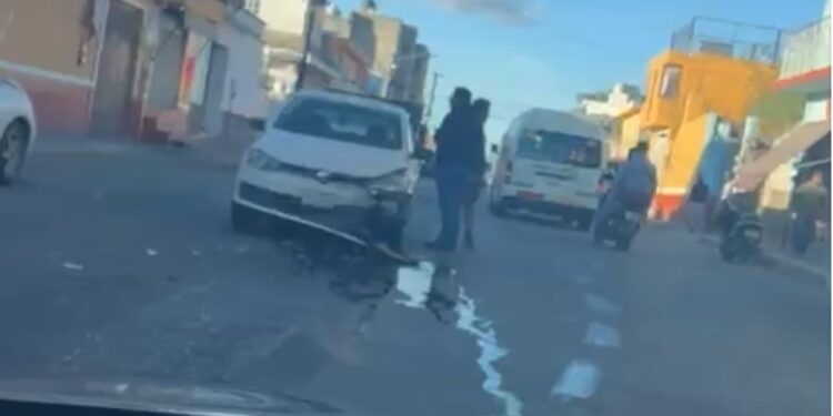 Se registra accidente sobre prolongación Juárez en Huamantla.