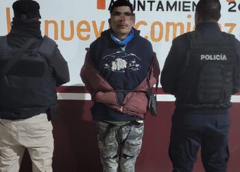 Detiene Policía de Cuapiaxtla a sujeto por portación de sustancias tóxicas.