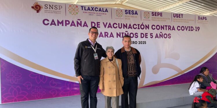 Lleva a cabo Jurisdicción Sanitaria II Huamantla, Campaña de de Vacunación contra Covid-19 dirigida a niños de 5 años de edad.