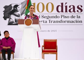 “ESTOY DEDICADA EN CUERPO Y ALMA AL BIEN DE NUESTRO PUEBLO Y DE NUESTRA NACIÓN”: PRESIDENTA CLAUDIA SHEINBAUM RINDE INFORME POR LOS 100 DÍAS DEL SEGUNDO PISO DE LA CUARTA TRANSFORMACIÓN