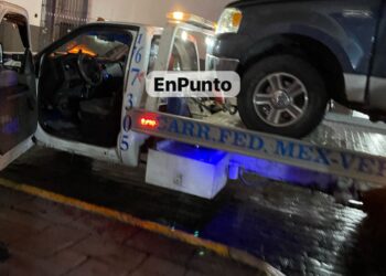 Conductor ebrio atropella abuelito y es detenido por la policía de Huamantla.