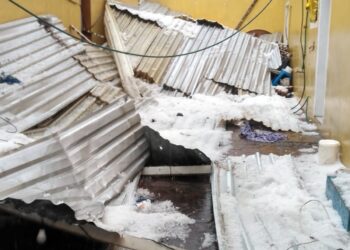 Genera afectaciones granizada en Terrenate.