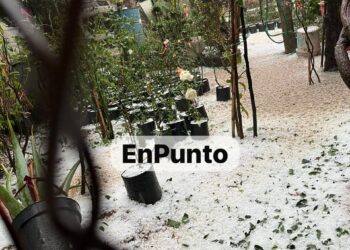Intensa granizada sorprende a Terrenate.