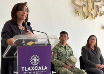Inaugura Gobernadora de Tlaxcala Centro de Comando y Control (C2) en El Carmen Tequexquitla.
